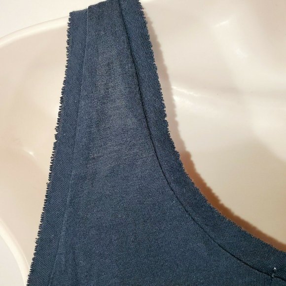 J Crew Womans Xsmall Tank Top Navy Sequin Stripe - Picture 3 of 8